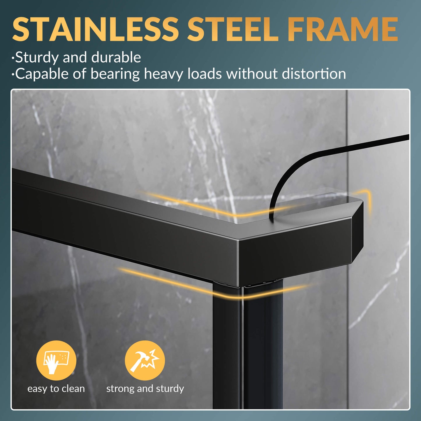 Glassifybath 36.5" W x 36.5" D x 72" H Corner Diamond Shower Enclosure with Pivot Door, Black Finish / Chrome Finish