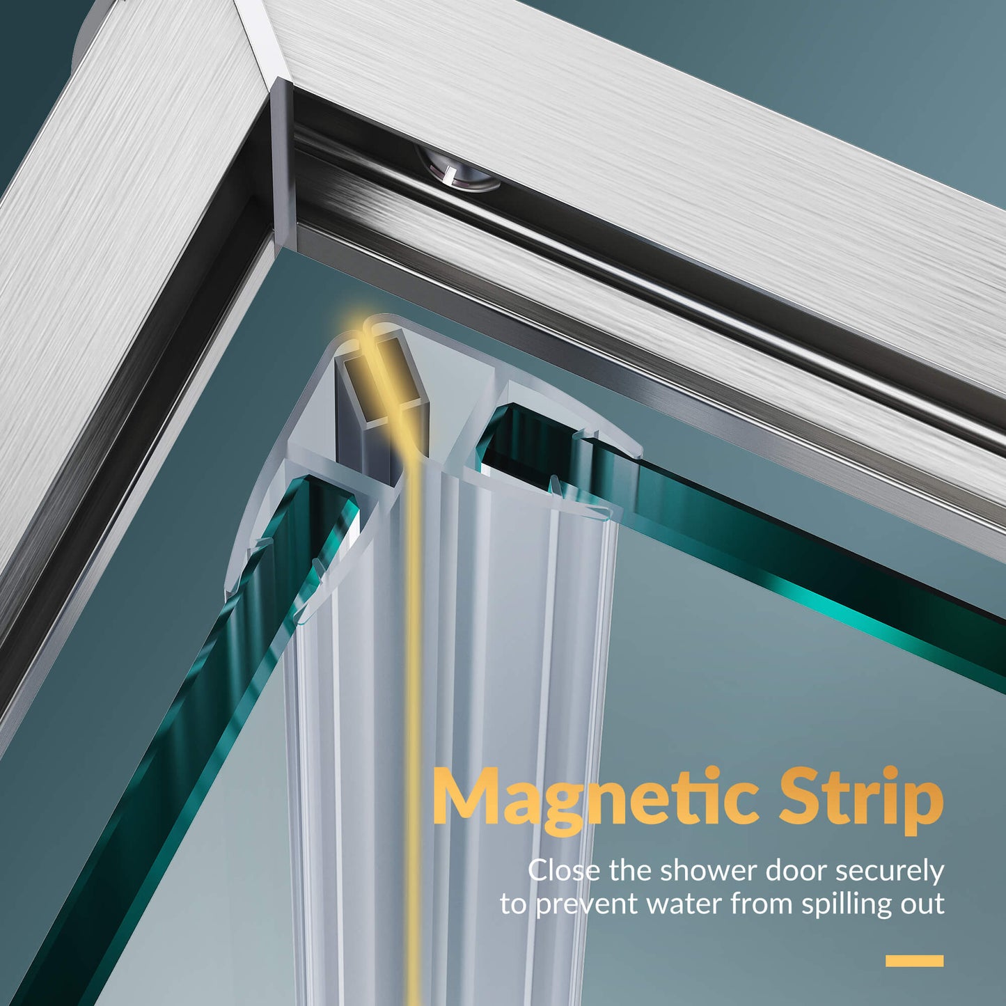 Glassifybath Corner Square Shower Enclosure with 1/4 in. Clear Tempered Glass Double Sliding Shower Doors, Chrome Finish